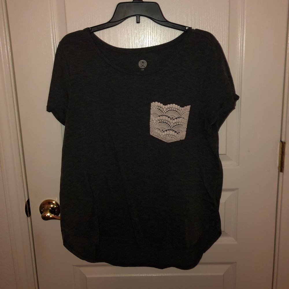 gray blouse